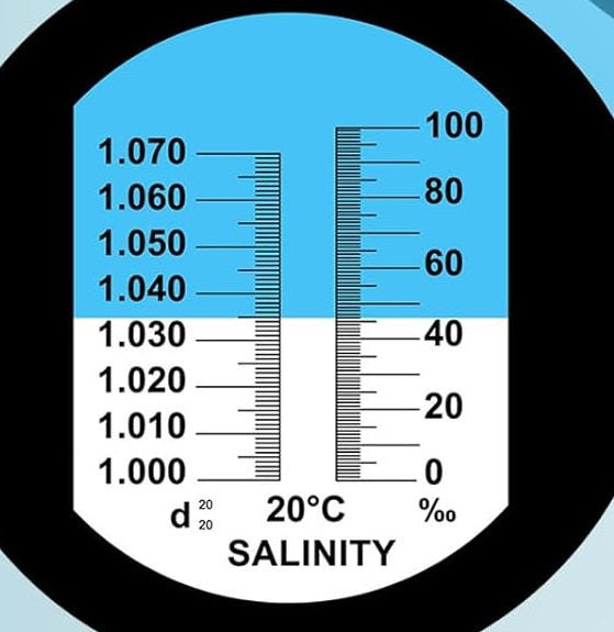 RS ATC Refractometer Salinity Tester - Automatic Temperature adjustment