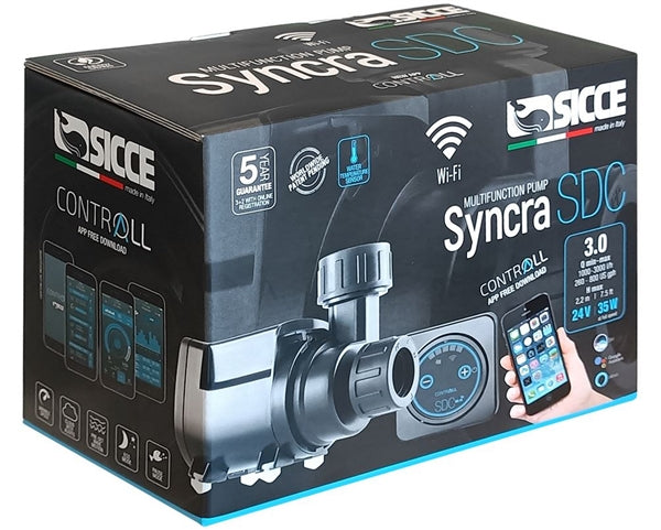 Sicce Syncra SDC 3.0 Wifi Controllable Pump - 400 to 800gph