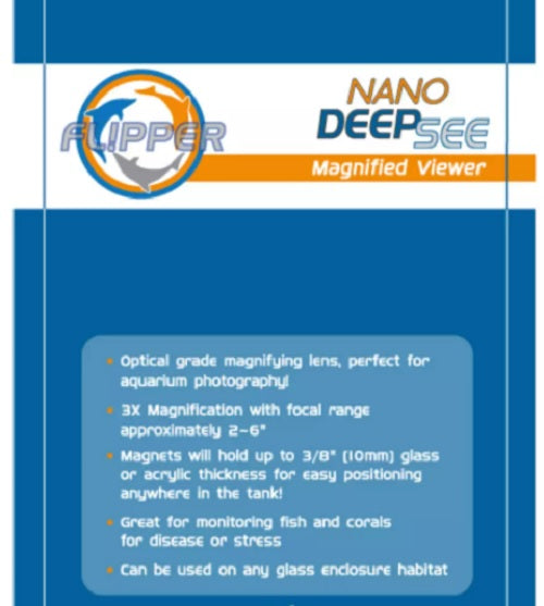 Flipper DeepSee Magnified Magnetic Aquarium Viewer 3" Nano