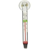 Floating glass thermometer