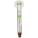 Floating glass thermometer