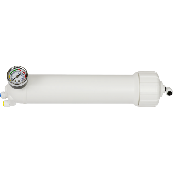 SpectraPure Membrane Housing w/ 1/4 inch Quick Connect Fittings & Pressure Gauge - Standard