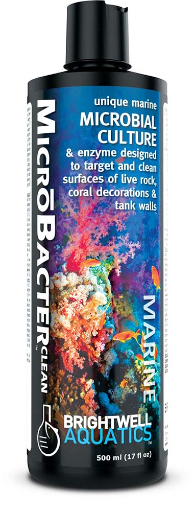Brightwell Aquatics MicroBacter CLEAN Marine Aquarium Cleaner - 500ML