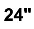 24"-24w