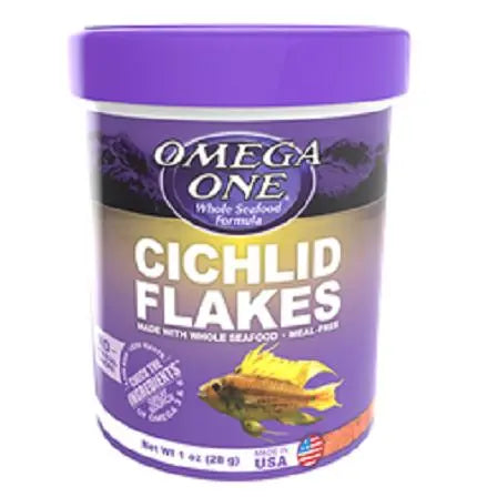Omega One Cichlid Flakes - 5.3oz