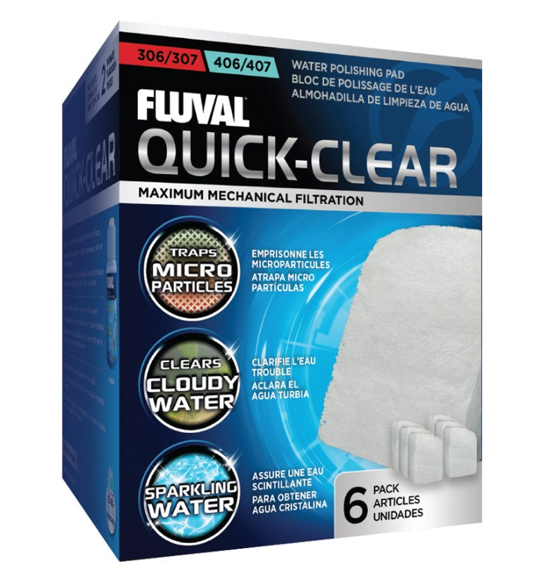 Fluval 306 - 406 et 307 - 407 Quick-Clear - (lot de 6) 