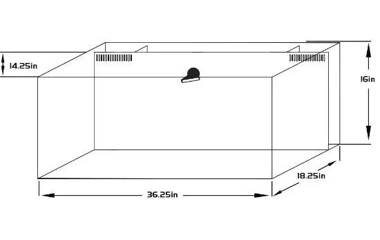Aquarium en verre sans rebord IceCap 45 Gallon Cube AIO 