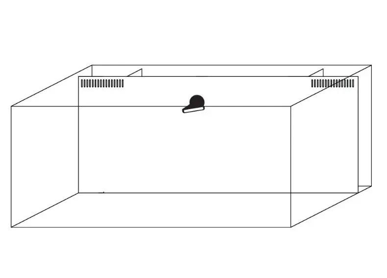 Aquarium en verre sans rebord IceCap 45 Gallon Cube AIO 
