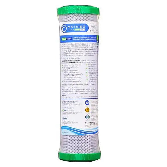 Matrikx ChloraGuard Chloramine Removal Carbon Block - 1uM
