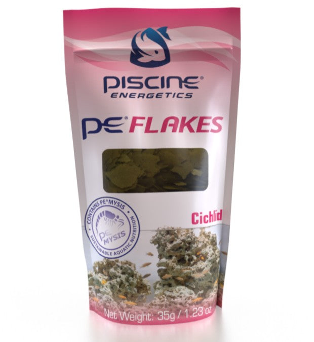 PE Flakes Fish Food - Freshwater Cichlid  1.23oz / 35g