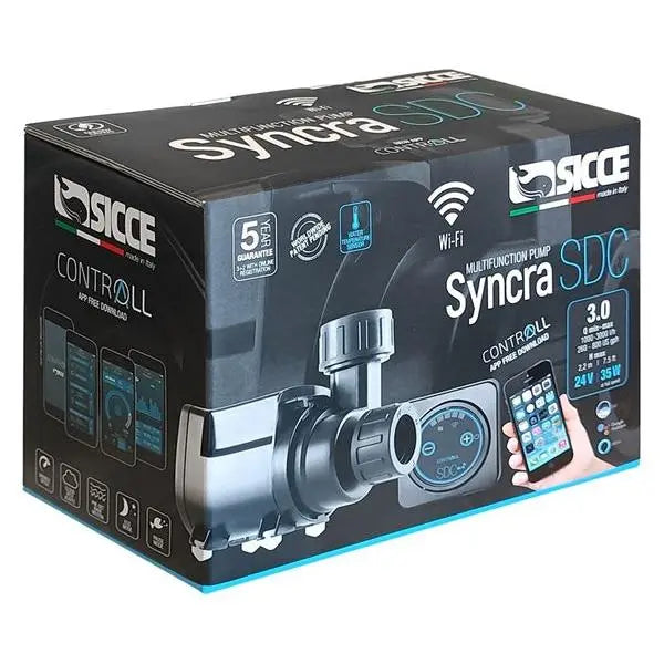 Sicce Syncra SDC 3.0 Wifi Controllable Pump - 400 to 800gph