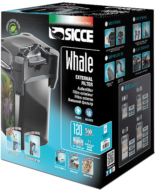 Sicce Whale 1 External Canister Filter 120 - up to 30gal