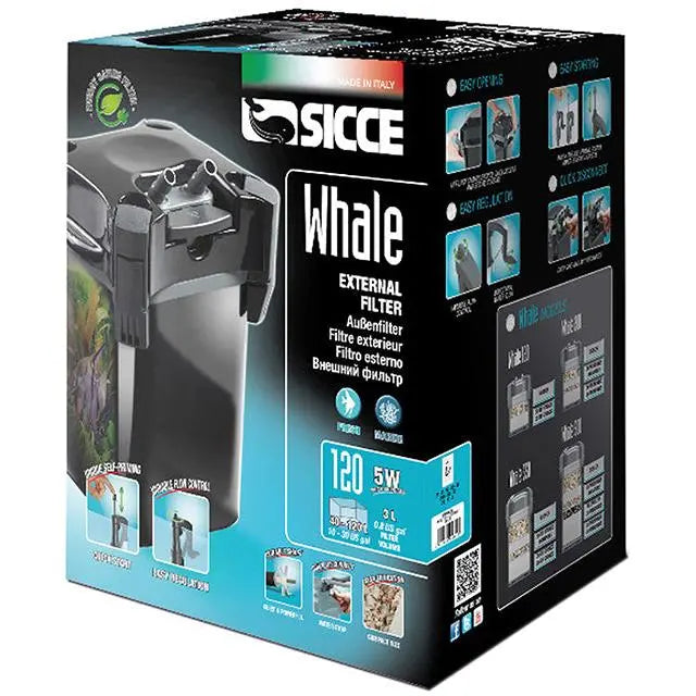 Sicce Whale 1 External Canister Filter 120 - up to 30gal