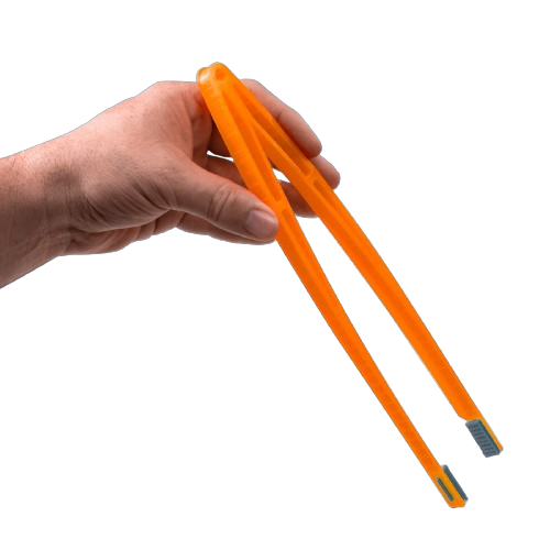 VCA Never Rust 11 inch Tweezers with Soft-Grip Tips - Sunset Orange