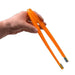 VCA Never Rust 11 inch Tweezers with Soft-Grip Tips - Sunset Orange