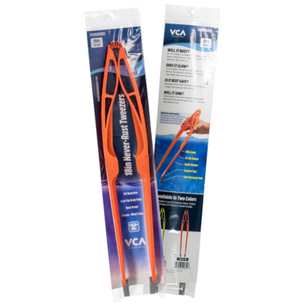 VCA Pince à épiler Never Rust 18 pouces avec embouts à prise souple 