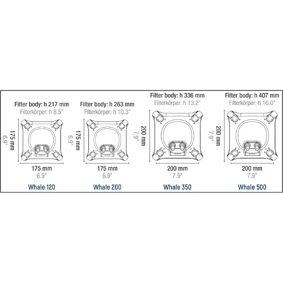 Sicce Whale 1 External Canister Filter 120 - up to 30gal