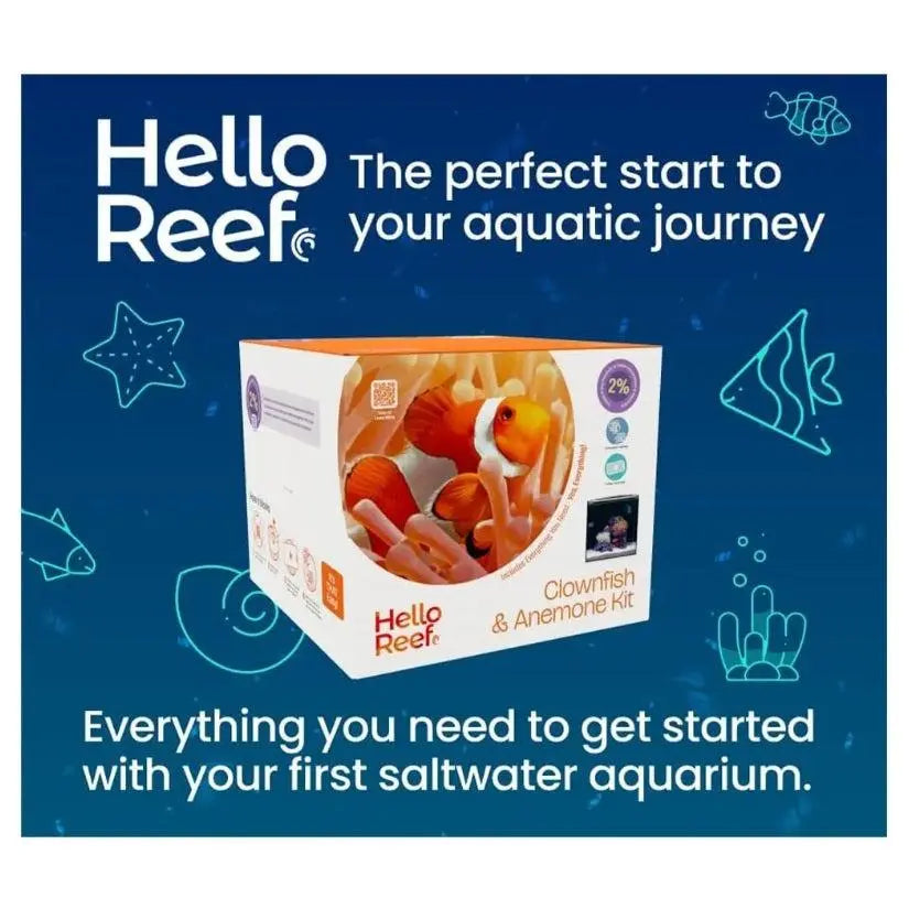 HelloReef Clownfish & Anemone Aquarium Kit