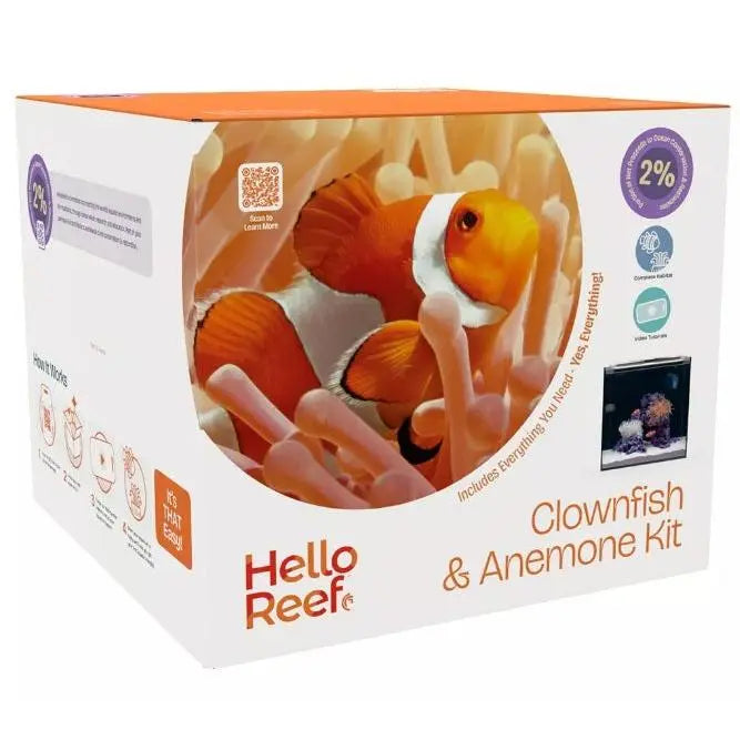 HelloReef Clownfish & Anemone Aquarium Kit
