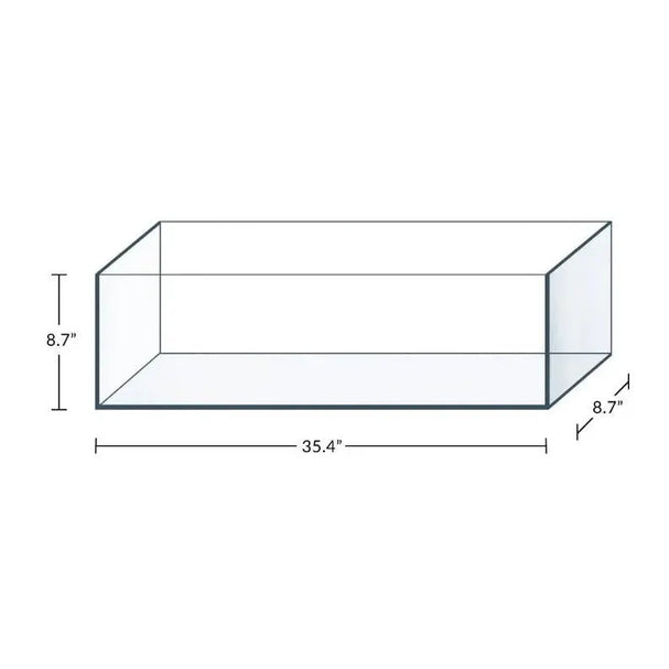 IceCap 11.5 Gallon Trimless Bookshelf Aquarium bookcase aquarium