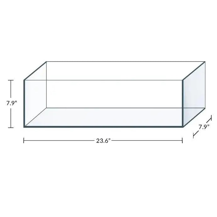 IceCap 6.3 Gallon Trimless Bookshelf Aquarium