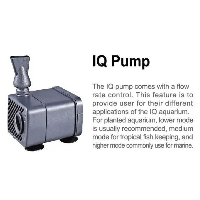 Dymax IQ7 5.2-Gallon Mini Acrylic Freshwater Aquarium - Mono Black