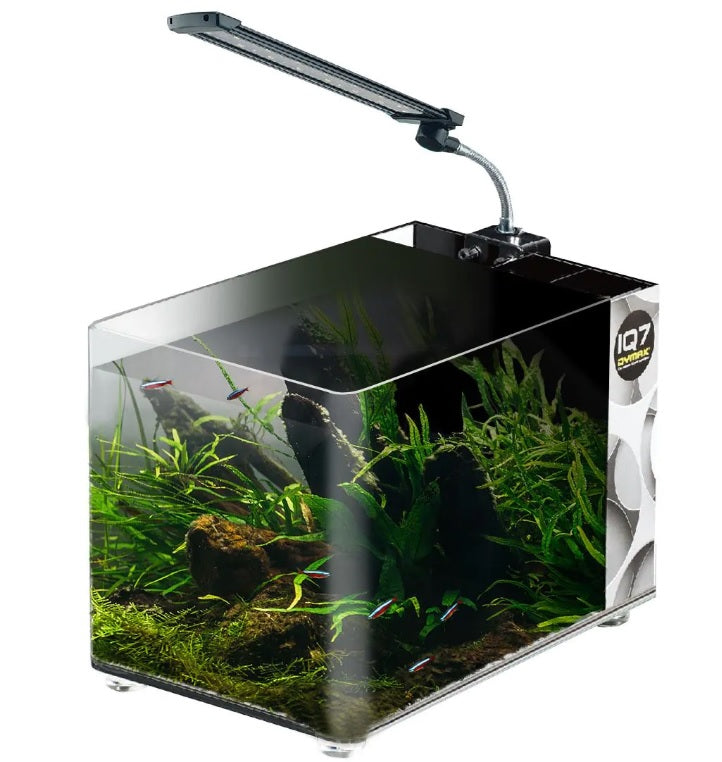 Dymax IQ7 5.2-Gallon Mini Acrylic Freshwater Aquarium - Mono Black