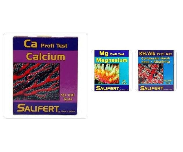 Salifert Coral Care Bundle Test Kit – Alkalinity, Calcium & Magnesium