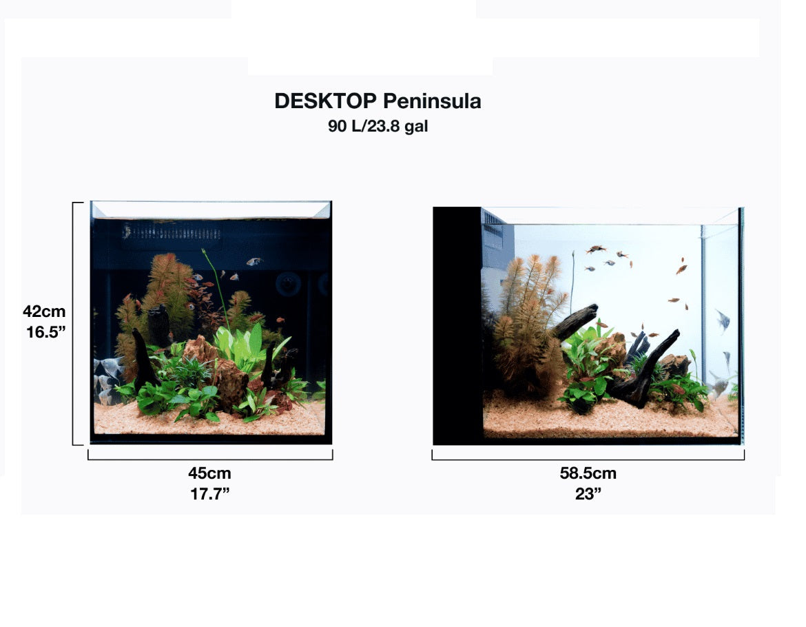 Red Sea Desktop Aquarium Peninsula w/ Stand (WHITE) + FREE SAND / SALT / 15% DISCOUNT