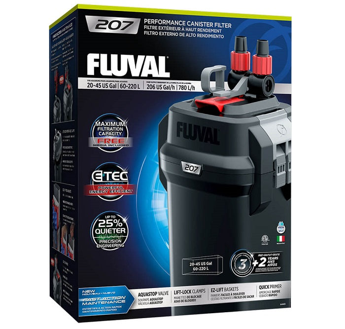 Fluval 207 Performance Canister Filter (45Gal)