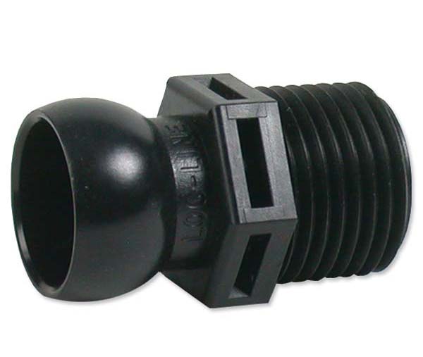 Loc-Line 3/4 inch Ball Socket x MPT Connector