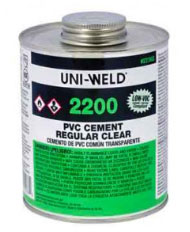 PVC Glue Solvent Cement - Clear (1/4 pint) - FREE UPGRADE TO 945ML