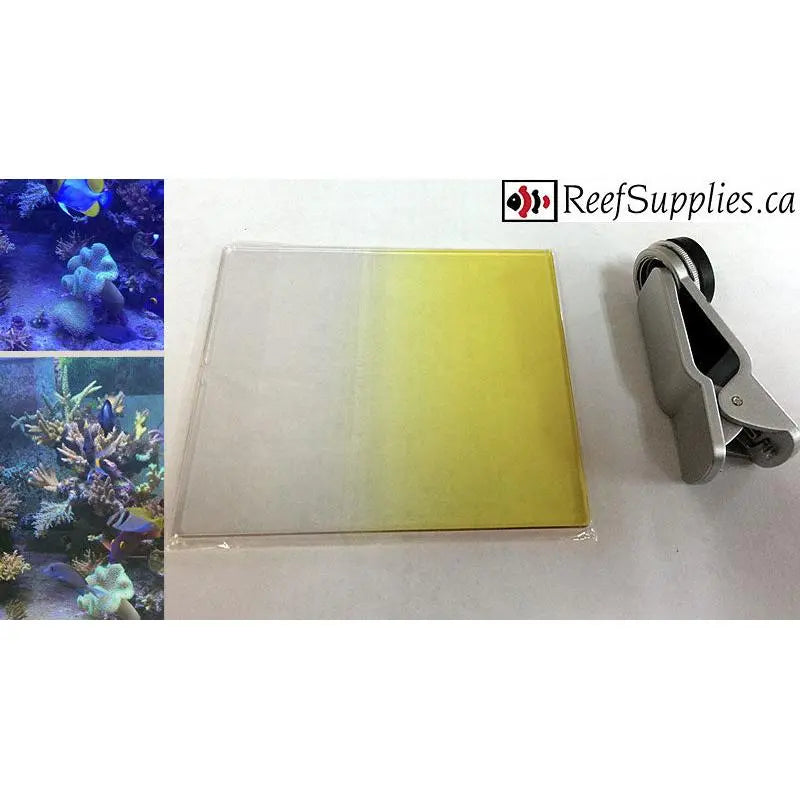 Camera filter lens -  Filters out blue spectrum (Free Smart phone clip included)