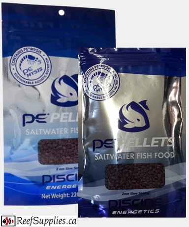PE Mysis saltwater Fish Food - 1mm Pellets, 2oz
