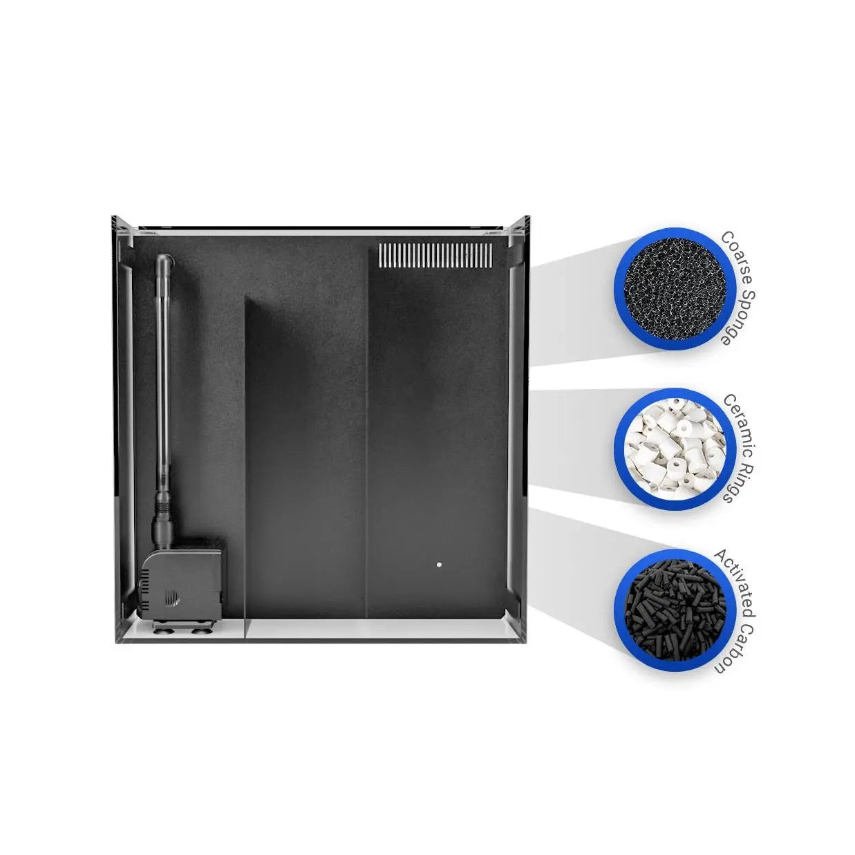 JBJ Nano RL AIO Rimless Aquarium - 15 Gallon